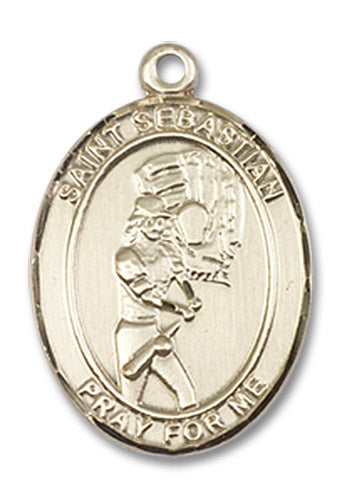 14kt Gold Saint Sebastian / Softball Medal