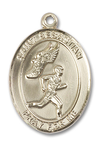 14kt Gold Saint Sebastian / Track & Field Medal