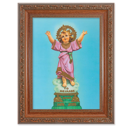 Divino Nino Mahogany Finish Framed Art