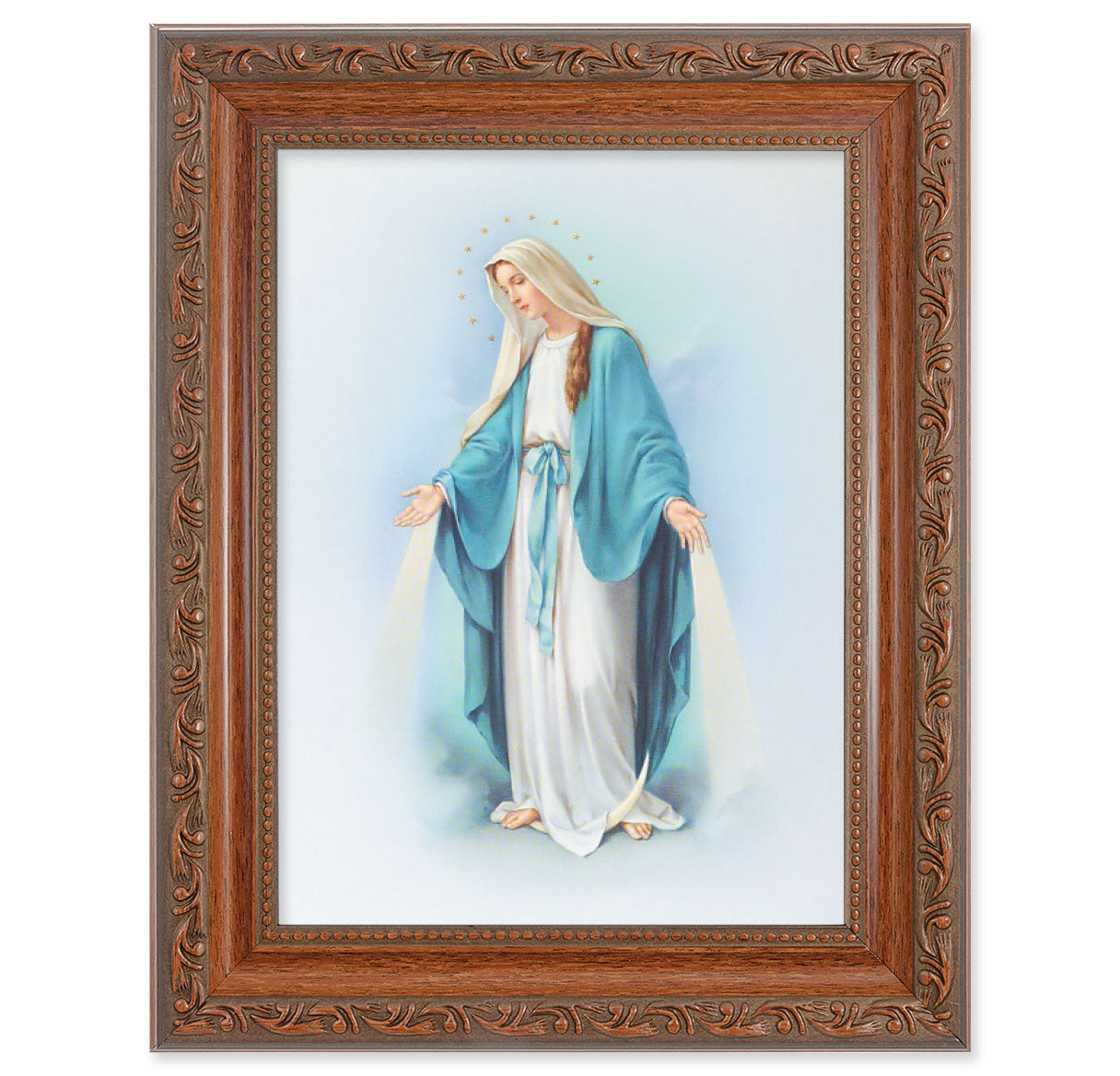 Our Lady of Grace Mahogany Finish Framed Art