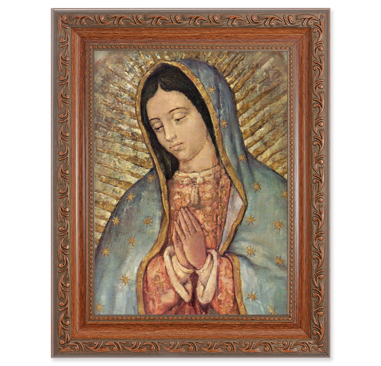 Our Lady of Guadalupe Mahogany Finish Framed Art