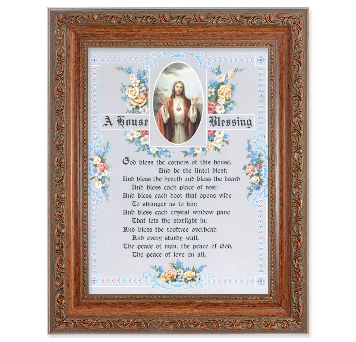 A House Blessing - SHJ-IHM Mahogany Finish Framed Art