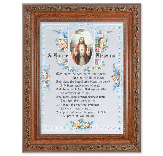 A House Blessing - SHJ-IHM Mahogany Finish Framed Art