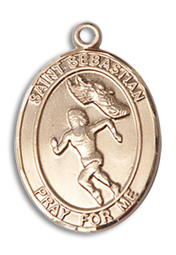 14kt Gold Saint Sebastian / Track & Field Medal
