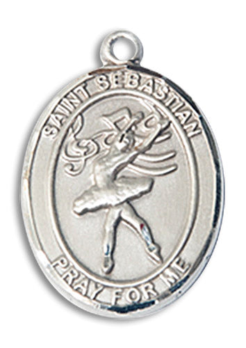 Sterling Silver Saint Sebastian / Dance Pendant