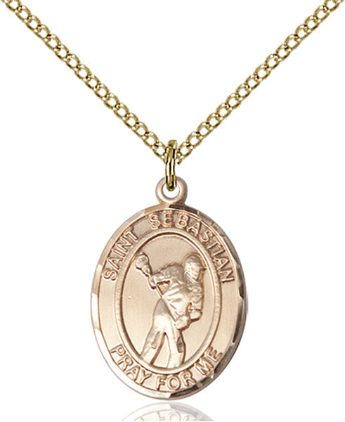 14kt Gold Filled Saint Sebastian Pendant