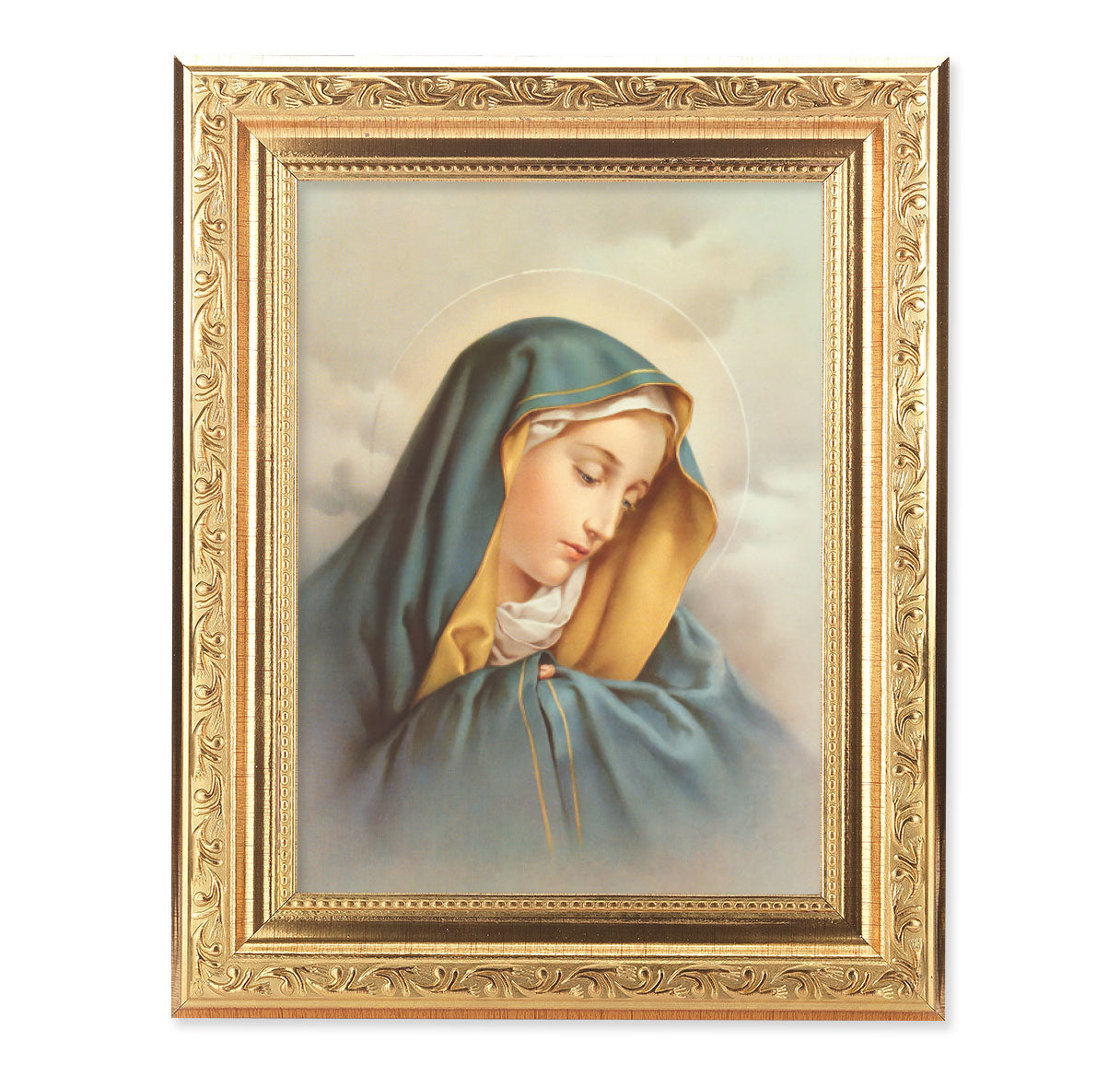 Our Lady of Sorrows Antique Gold Framed Art