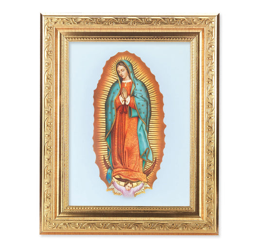 Our Lady of Guadalupe Antique Gold Framed Art