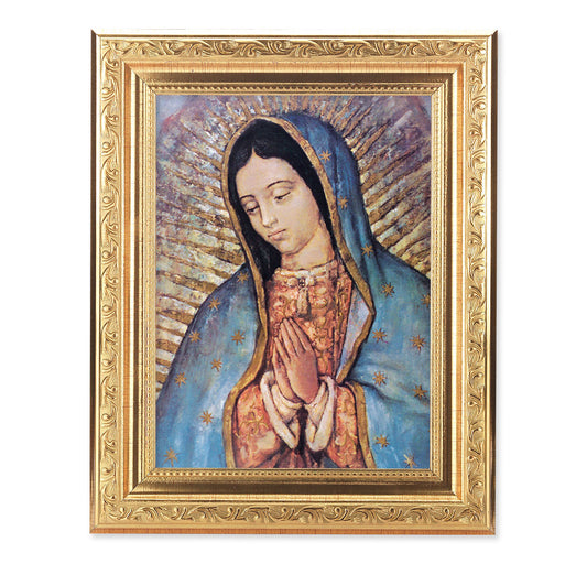 Our Lady of Guadalupe Antique Gold Framed Art
