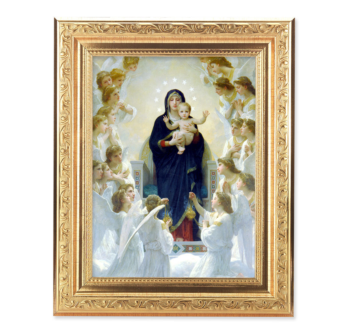 Queen of Angels Antique Gold Framed Art