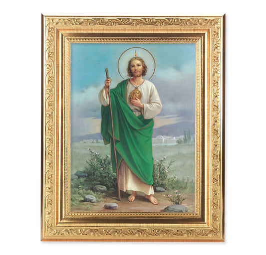 St. Jude Help Antique Gold Framed Art