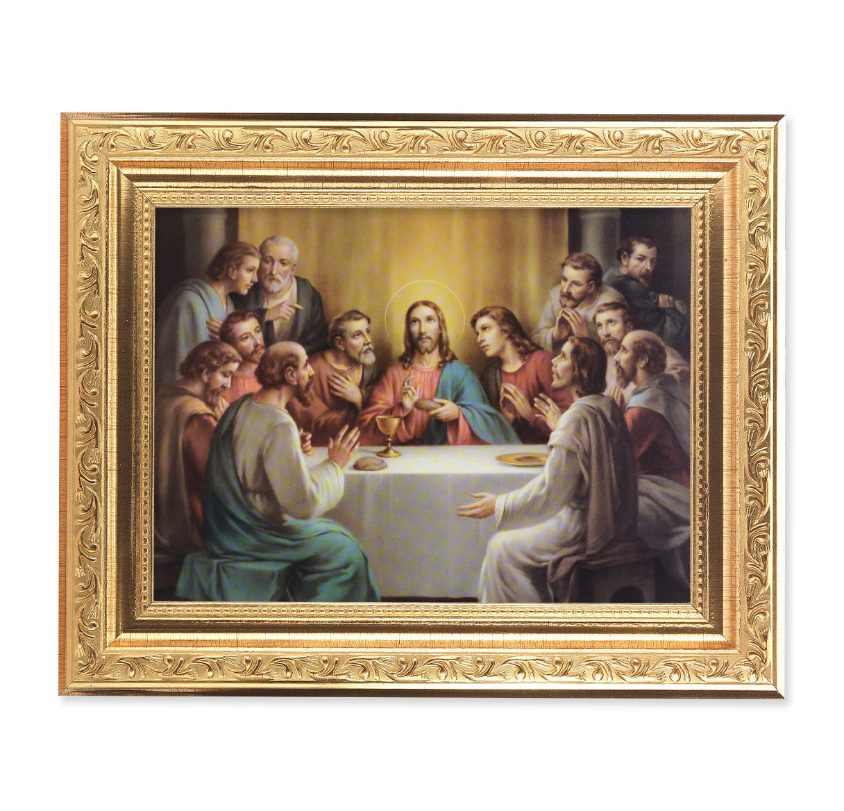 Last Supper Antique Gold Framed Art