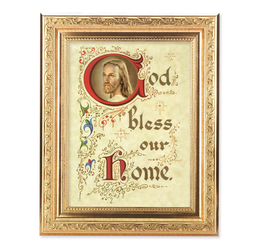 House Blessing Antique Gold Framed Art