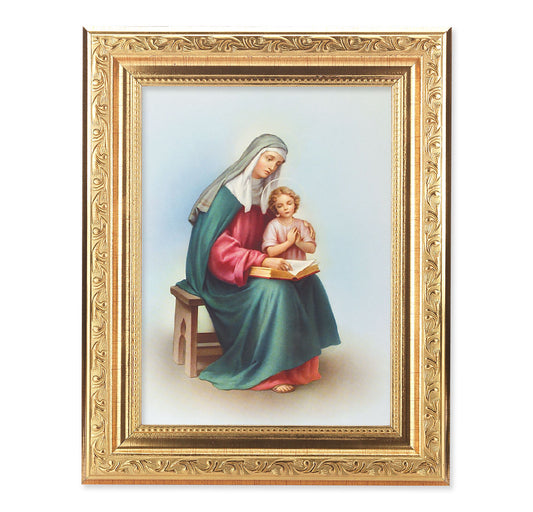 St. Anne Antique Gold Framed Art