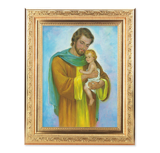 St. Joseph Antique Gold Framed Art