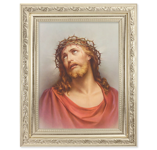 Ecce Homo Silver Framed Art