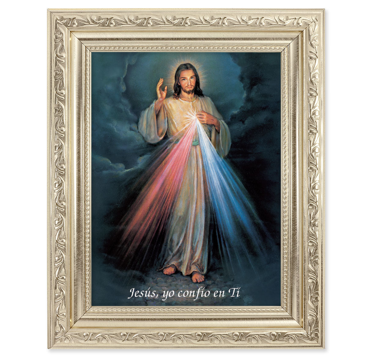 Divine Mercy (Spanish) Silver Framed Art