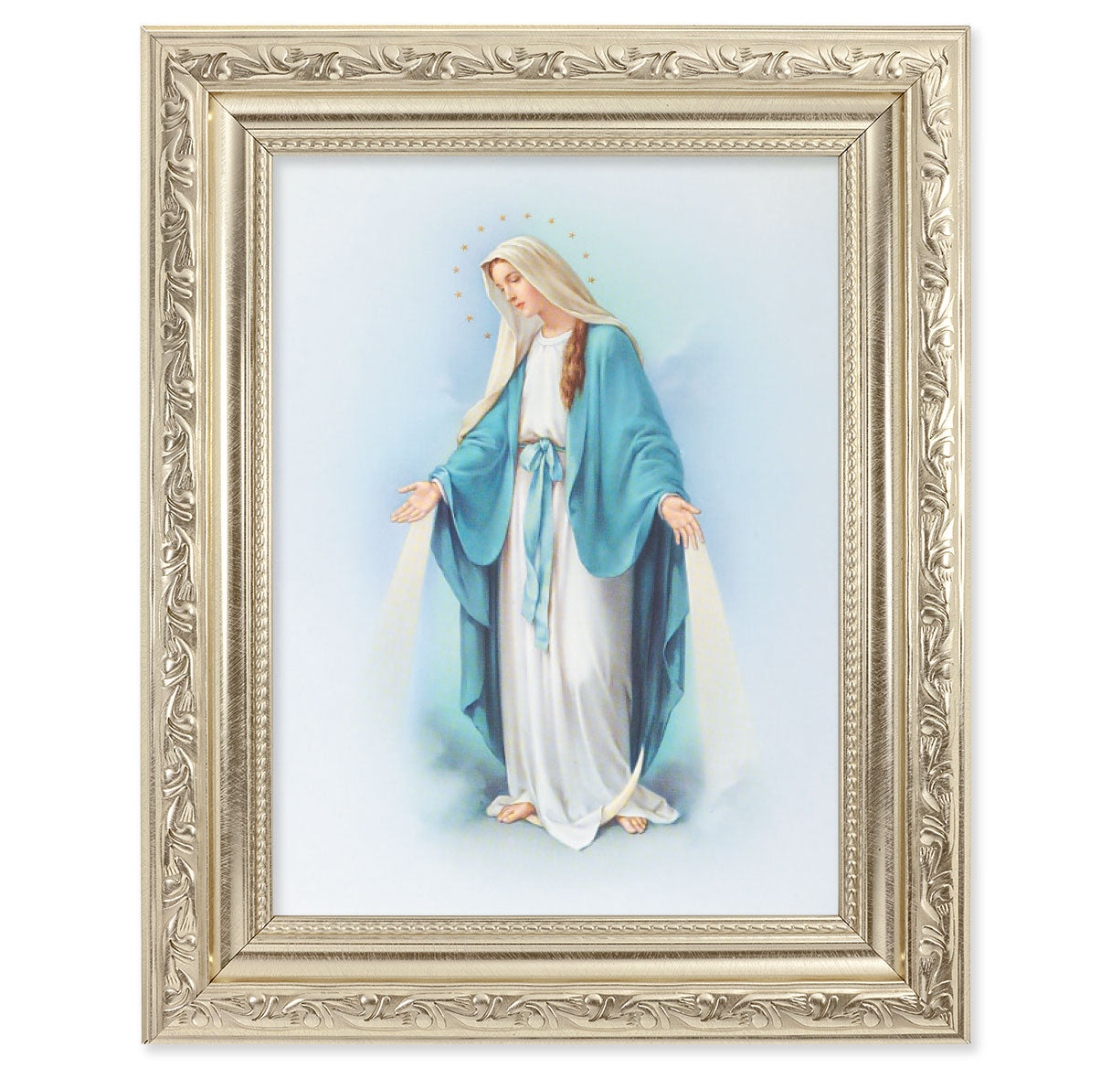 Our Lady of Grace Silver Framed Art