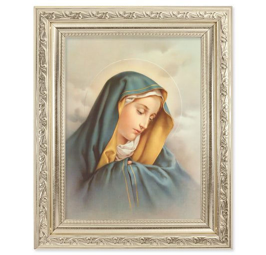 Our Lady of Sorrows Silver Framed Art