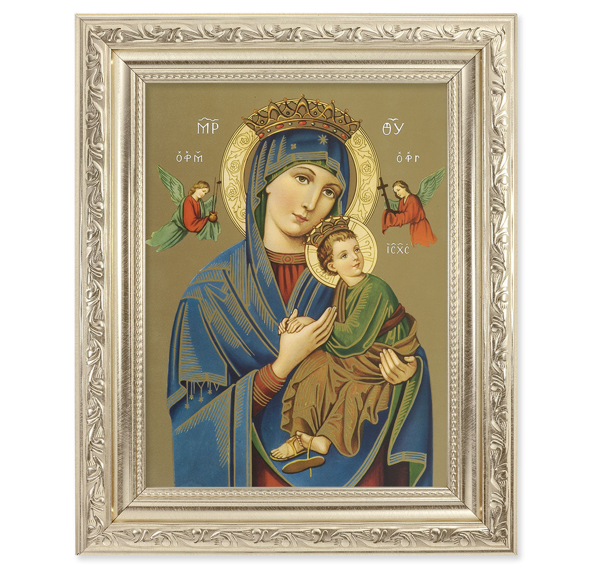 Our Lady of Perpetual Help Silver Framed Art