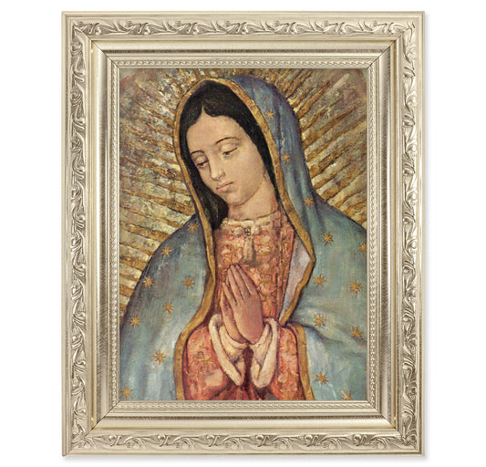 Our Lady of Guadalupe Silver Framed Art