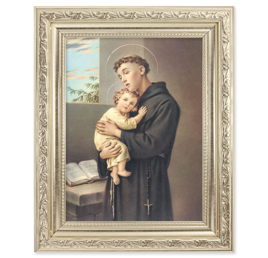 St. Anthony Silver Framed Art