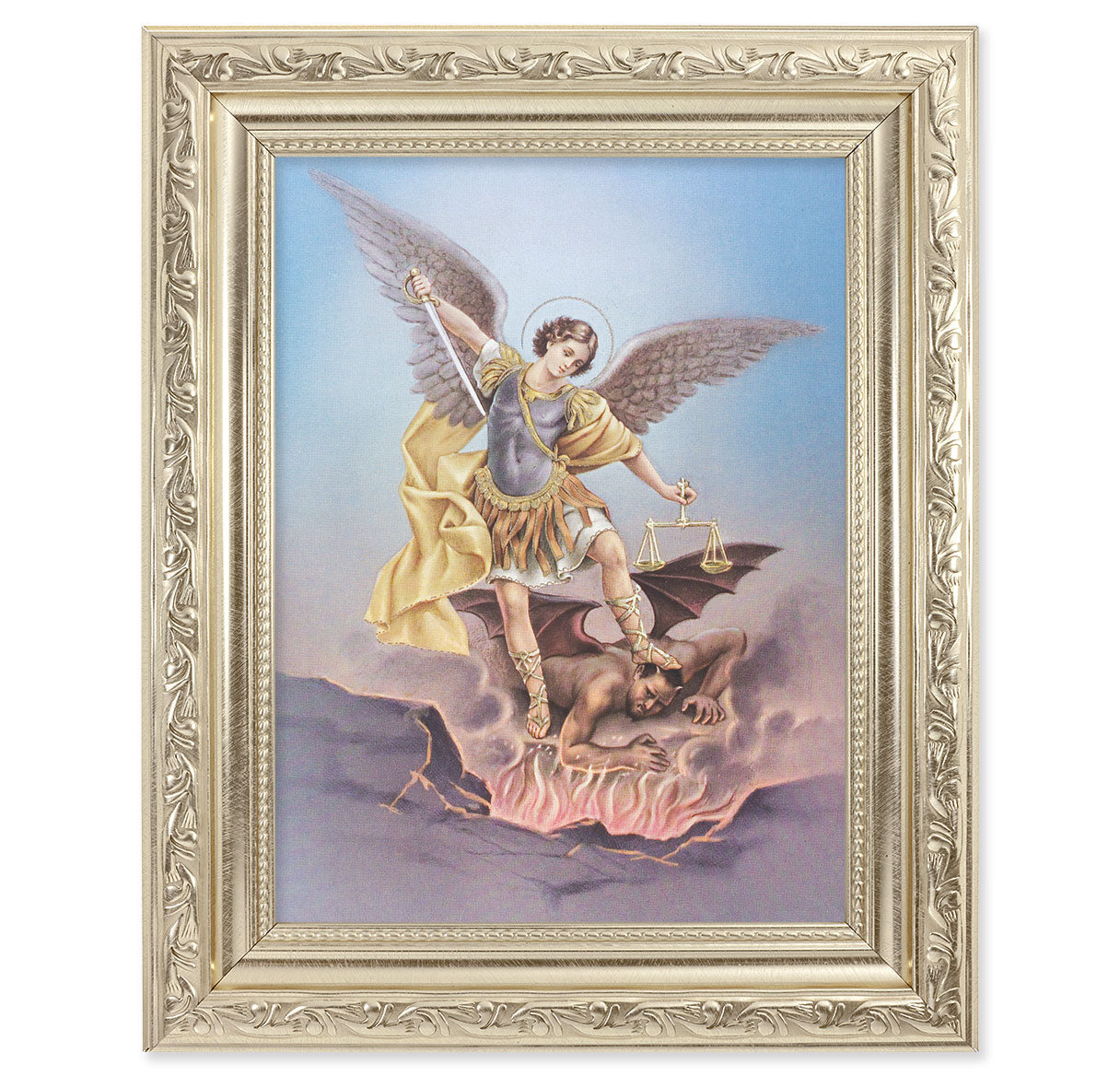 St. Michael Silver Framed Art