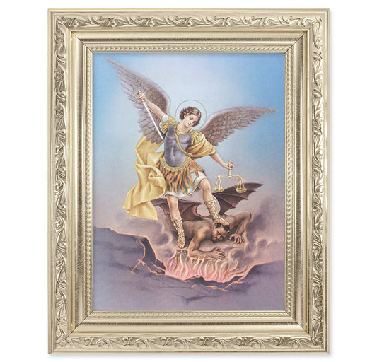 St. Michael Silver Framed Art