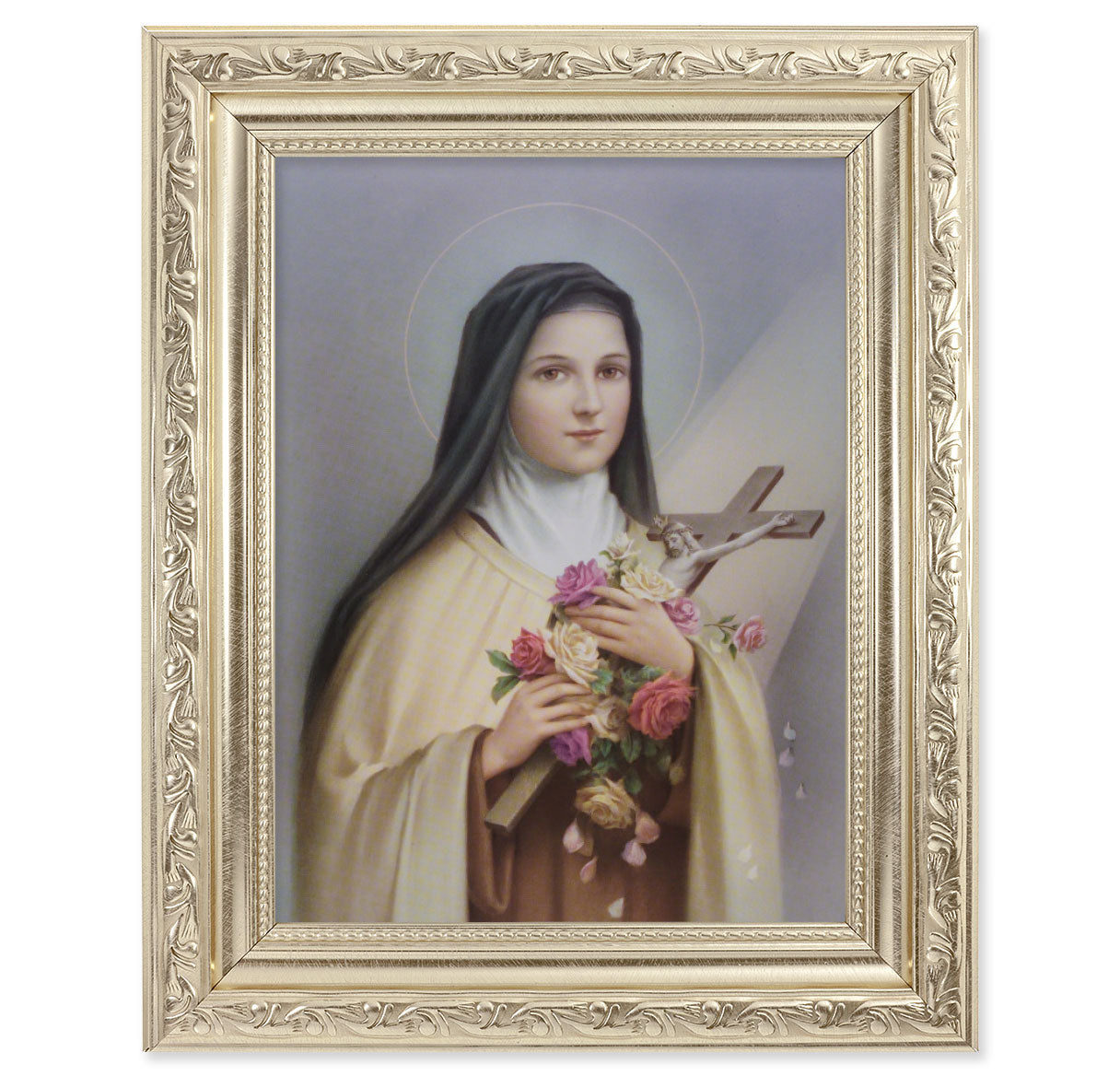 St. Therese Silver Framed Art
