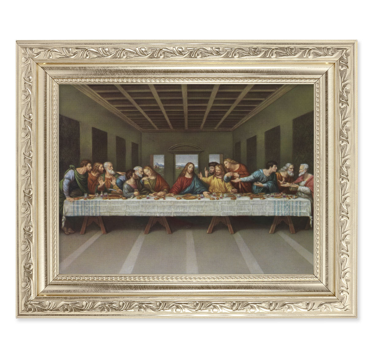 The Last Supper Silver Framed Art – The Catholic Shop