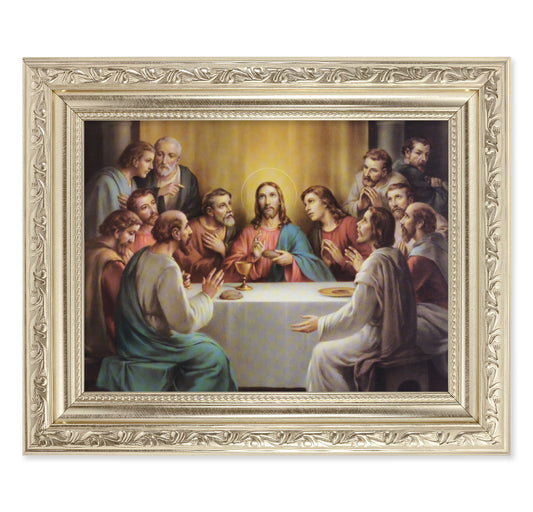 Last Supper Silver Framed Art