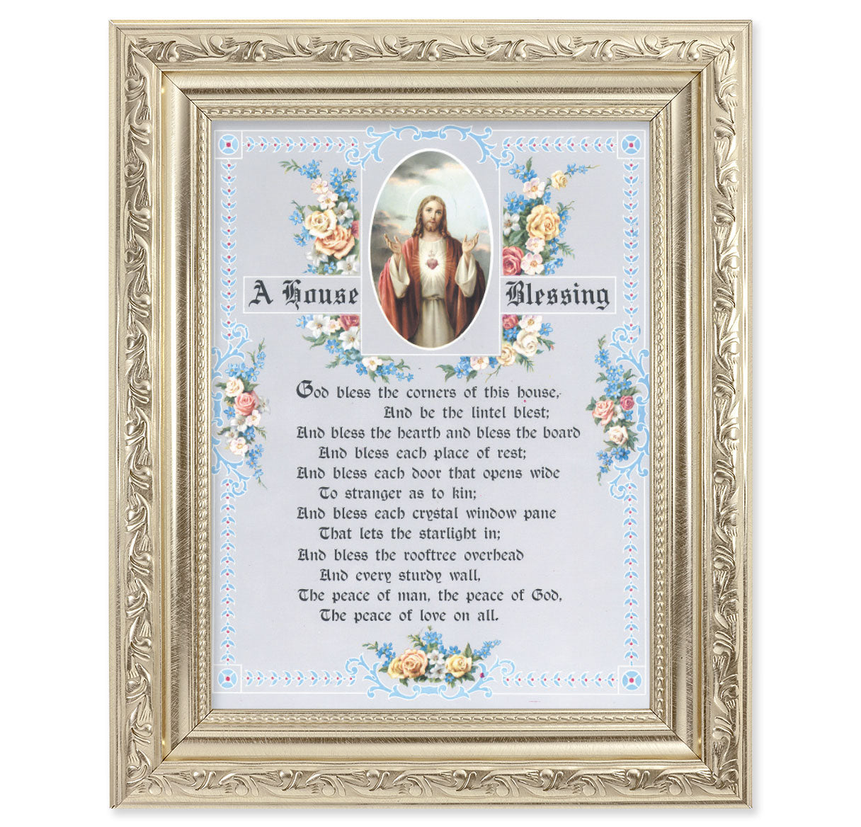A House Blessing Silver Framed Art – The Catholic Shop