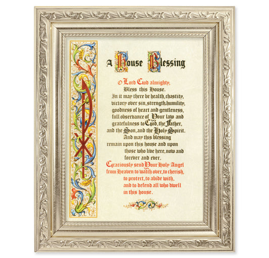 House Blessing Silver Framed Art