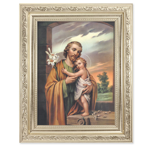 St. Joseph Silver Framed Art