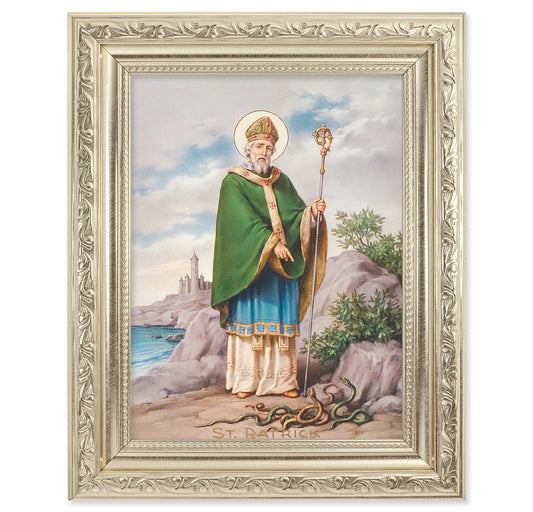 St. Patrick Silver Framed Art