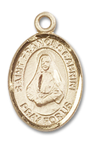 14kt Gold Saint Frances Cabrini Medal