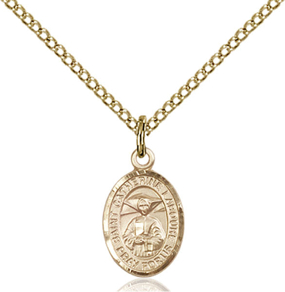 14kt Gold Filled Saint Catherine Laboure Pendant