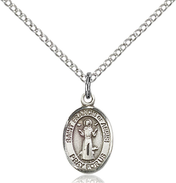 Sterling Silver Saint Francis of Assisi Pendant