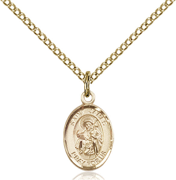 14kt Gold Filled Saint James the Greater Pendant