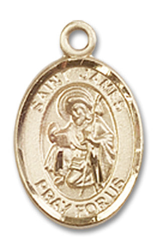 14kt Gold Saint James the Greater Medal