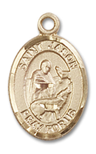14kt Gold Saint Jason Medal
