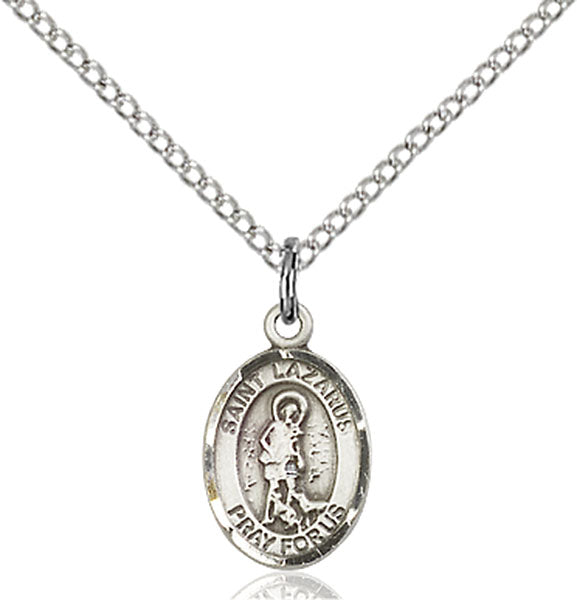Sterling Silver Saint Lazarus Pendant