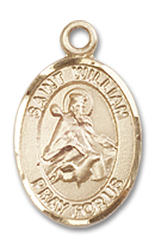 14kt Gold Saint William of Rochester Medal