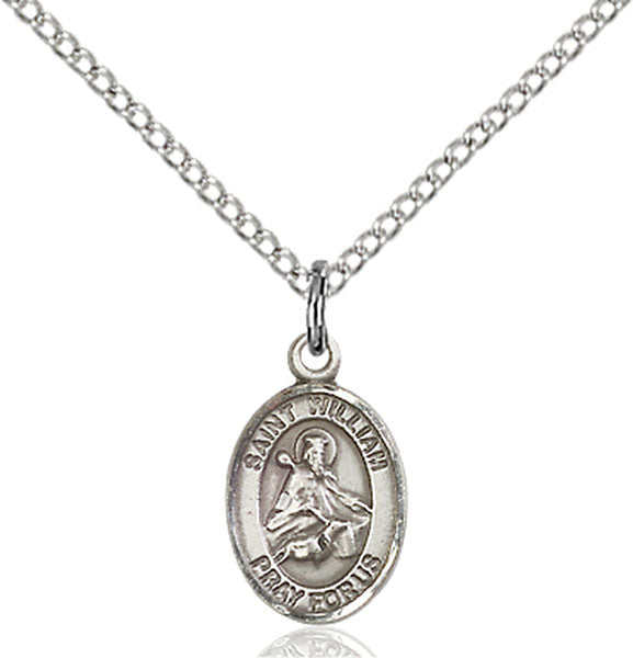 Sterling Silver Saint William of Rochester Pendant