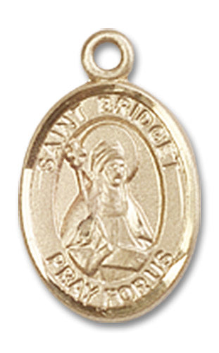 14kt Gold Saint Bridget of Sweden Medal