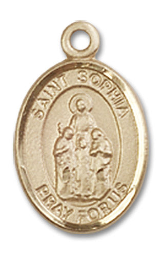 14kt Gold Saint Sophia Medal