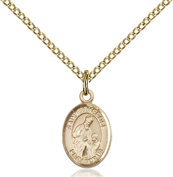 14kt Gold Filled Saint Ambrose Pendant