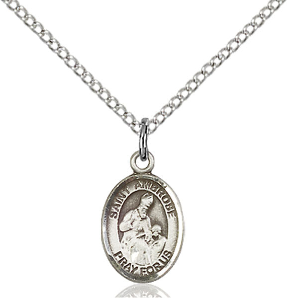 Sterling Silver Saint Ambrose Pendant