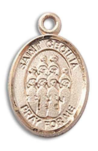 14kt Gold Saint Cecilia / Choir Medal