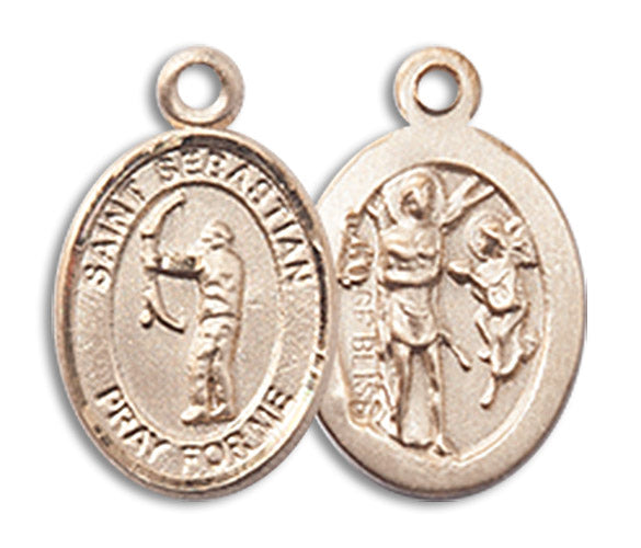 14kt Gold Saint Sebastian / Archery Medal